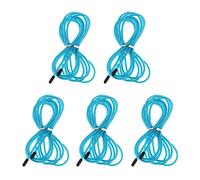 Harilla 5 Pièces Câble de Rechange pour Corde à Sauter Kit Filaire Réglable Acier Inoxydable PVC Système Rotatif Installation Facile Convient à L'Activité Fit, Bleu, 3m