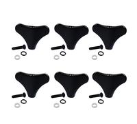 Harilla 6 Pièces Boutons Chevilles Basse Métal Accessoires Remplacement Têtes Mécaniques Fonction Pratique Convient Musiciens Groupes Concerts, Noir