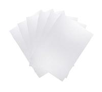 Harilla 6 Pièces en Plastique Toile Net Formes Grille Feuilles Kit pour la Couture Bricolage Broderie Fil Tricot Crochet Sac Fond Tapis Bourse, Blanc