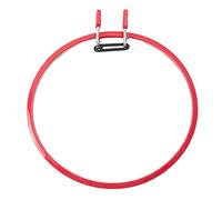 Harilla 8.7 ''réglable Broderie Hoop Cercle en Plastique Printemps Tension Cadre Anneau Adultes Enfants Débutants Bricolage Travaux D'aiguilles, Rouge