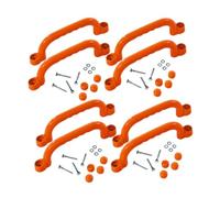 Harilla 8 Pièces Poignées Escalade Poignées Prises Escalade Kit Aire de Jeux Accessoires Prises Enfants Extérieur Poignées Antidérapantes Pp Solide Adaptées à, Orange