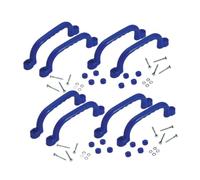 Harilla 8 Pièces Poignées Escalade Poignées Prises Escalade Kit Aire de Jeux Accessoires Prises Enfants Extérieur Poignées Antidérapantes Pp Solide Adaptées à, Bleu Marine