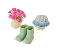 Harilla Accessoires pour maison de poupée à l'échelle 1/12, aménagement de scène, ornement, plante en pot, artisanat créatif, jardin de fées, modèle, mini, Style A
