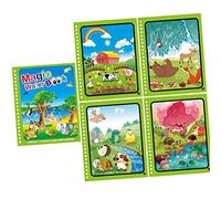 Harilla Adorable livre de peinture à l'eau, tableau de pour l'éducation préscolaire Jouets Tablette à dessin pour cadeaux, formation, Le monde animal