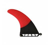 Harilla Aileron de Pouces Aileron Central Dérive Planche Surf Aileron Unique Fibre de Verre Carbone pour Contrôle et Suivi Droit Adapté au Cruising Longue , Rouge , 9 Pouces
