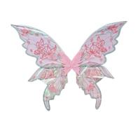 Harilla Ailes Papillon Magiques Acsoire, Rose | Conception Artisanale Faite Main, Ailes fairy, Brillantes, Costume, pr Fêtes, Séan Photo, Spectacles