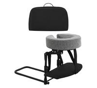 Harilla Appui-tête de massage pour matelas, oreiller face contre la table, accessoire multifonctionnel pour la, support facial portable et réglable, Gris avec Plateau