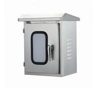 Harilla Armoire de Contrôle Extérieure Coffret Électrique Boîtier de Commande Enceinte Industrielle Boîte de Distribution Acier Inoxydable 201 avec Couvercle, 400 300 200