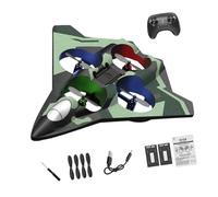 Harilla Avion radiocommandé à voilure fixe avec éclairage, facile à piloter, capable de réaliser des voltiges acrobatiques. Idéal pour adultes, enfants et, Batterie Double Verte