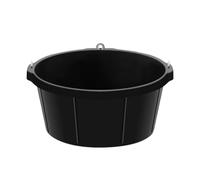 Harilla Bac à Nourriture en Caoutchouc, bac à Nourriture en Caoutchouc Utilitaire Polyvalent, 25 L 6,5 gallons, à pour bétail, à poussière pour Poulet,