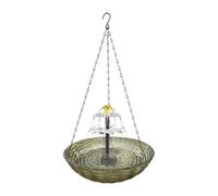 Harilla Bain d'oiseaux Extérieur à énergie Solaire 925inchx925inchx1969 Pouce pour Jardin, Brun