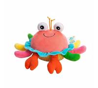 Harilla Balle Bondissante pour Bébés Crustacé Musical Interactif Peluche Douce Apprentissage Langage Fonction Recharge USB Adapté pour Jeu Sensoriel Renforcement Cou Exploration Orale, Homard
