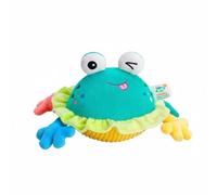 Harilla Balle Bondissante pour Bébés Crustacé Musical Interactif Peluche Douce Apprentissage Langage Fonction Recharge USB Adapté pour Jeu Sensoriel Renforcement Cou Exploration Orale, Grenouille