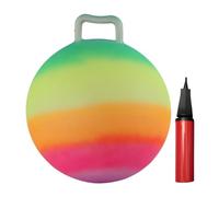 Harilla Ballon sauteur avec poignée et pompe à air, jeux d'intérieur et d'extérieur, 45,7 cm, rebondissant, pour garçons filles, jouet pour enfants,