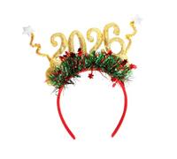 Harilla Bandeau de Noël, joli accessoire pour les anniversaires, femmes et filles, or