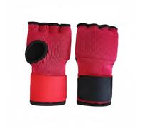 Harilla Bandes d'arts Martiaux Gants Demi-Doigt Gants de Boxe Protège-poings Junior Matériaux Coton EVA Éponge pour Absorption des Impacts et Maintien Ferme, Red, S