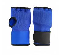 Harilla Bandes d'arts Martiaux Gants Demi-Doigt Gants de Boxe Protège-poings Junior Matériaux Coton EVA Éponge pour Absorption des Impacts et Maintien Ferme, Blue, S