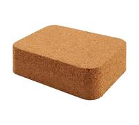 Harilla Bloc de liège, tapis de liège, outil de maroquinerie en bois, poinçon Portable, accessoires d'outils d'estampage, tampon d'estampage en cuir robuste, 10cmx7cmx3cm
