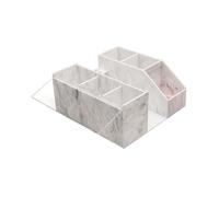 Harilla Boîte de rangement pour cils en acrylique, organiseur de beauté, pour pinces à épiler, outil de greffe, Marbre