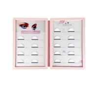 Harilla Boîte de rangement pour faux cils, boîte de présentation multifonctionnelle et compacte en acrylique, organiseur pour cils, idéal pour les salons de