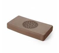 Harilla Brique de Bloc Pilates Accessoire Étirement Appui Alignement Stabilité Antidérapant Mousse Eva Ferme Soutien Confort Gravure Mandala Adaptée au, Marron
