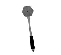 Harilla Brosse de douche en silicone à long manche, double face, éponge de bain nettoyante, brosse de bain compacte avec poils en silicone, Gris