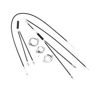 Harilla Câbles de Frein Gyroscopiques pour Vélo BMX Kit de Système de Freinage de Motocross pour Vélo de Sport Arrière, Noir+Argent