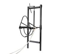 Harilla Cadre de Contention Ovine Support Tête Mouton Harnais Corde Dispositif Réglable Structure Métal Épais 16 Mm Utilisation Stable pour Tonte Traite Gestion d'Élevage Ferme