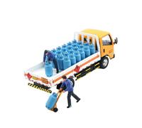 Harilla Camion de ville miniature au 1/64e, modèle réduit de véhicule de collection portable et résistant, idéal pour les fêtes et les mises en scène