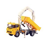 Harilla Camion-grue à échelle 1: 60, jouet pour la Construction, jeu de simulation pour enfants, garçons et filles, cadeaux de fête, modèle de grue moulé sous, Jaune