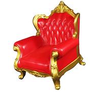Harilla Canapé Miniature pour Maison de Poupée Mobilier Sofa Divan Accessoires Décoration Plastique Conception Artisanale Adapté Collection Bureau Salon, Rouge