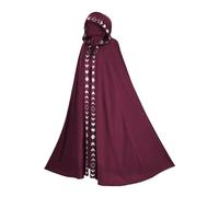 Harilla Cape à capuche d'halloween, accessoires de Robe, lavage à la main, tenue polyvalente du diable, Costume du diable pour habiller une fête, Rouge