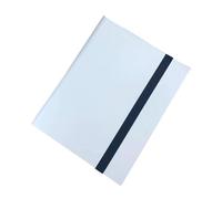 Harilla Cartes Binder 9 Poches D'album Côté Chargement Des Cartes à échanger Binder Cartes de Sport Cartes pour Cartes de Football, Blanc