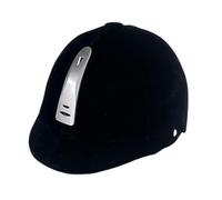Harilla Casque d'équitation, équipement d'équitation, Chapeau Chevalier, Casque d'équitation Multifonctionnel Professionnel, Conception, Noir Argent