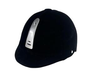 Harilla Casque d'équitation, équipement d'équitation, Chapeau Chevalier, Casque d'équitation Multifonctionnel Professionnel, Conception, Noir Argent
