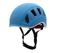 Harilla Casque d'escalade Protection Tête Casquette Outdoor Chapeau Coquille Ventilée Sangle Réglable Confort Matériaux PC Convient aux Sports de Montagne, Bleu Blanc, M48-56cm