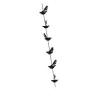 Harilla Chaînes Anti-Pluie pour gouttières, Remplacement de chaîne de Descente pluviale, chaîne de récupération d'eau de Pluie, déviateur d'eau de, 6 Oiseaux