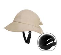Harilla Chapeau Bob Casque Bump Casquette à Large Visière Protection Solaire Coque Interne Eva Légère Coton Souple avec Conforme Ce En812, Khaki with Shell