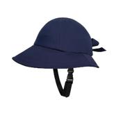 Harilla Chapeau Bob Casque Bump Casquette à Large Visière Protection Solaire Coque Interne Eva Légère Coton Souple avec Conforme Ce En812, Navy Blue with Shell