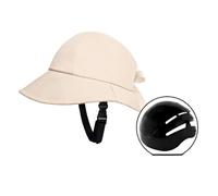 Harilla Chapeau Bob Casque Bump Casquette à Large Visière Protection Solaire Coque Interne Eva Légère Coton Souple avec Conforme Ce En812, Beige Pink with Shell