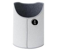 Harilla Chauffe-pieds électrique sous bureau, pratique et facile à utiliser, silencieux, portable, pour femmes et hommes, idéal pour les dortoirs les studios, Gris