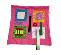 Harilla CIN en Peluche Éducatif | sensoriel, 'activité Fermure Éclair, Multicolore, Oreiller D'activité Rubans, pr Ergothérapie, Rose