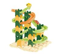 Harilla Circuit de billes pour enfants, kit de labyrinthe de billes, jouet éducatif d'apprentissage facile à assembler, blocs de construction de piste de, 36 Pièces