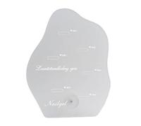 Harilla Color Display Board DIY Tabletop Matte Forme Irrégulière Nail Showing Shelf for Practice Tools, 02