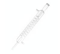 Harilla Condenseur de Laboratoire Serpentin Condenseur de Chimie Tube Réfrigérant Spiralé Condenseur pour Distillations en Verre Borosilicaté Épais et Clair