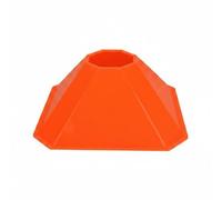 Harilla Cône d'Entraînement Octogonal pour Délimitation de Surface Finition Douce et Structure Robuste avec Base Large pour de Mobilité Initiation Espaces Collectifs Usage Quotidien, Orange