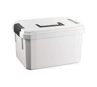 Harilla Conteneur médical portable, conteneur pour articles divers avec poignée, boîte de premiers secours simple et légère, organisateur de table pour lieu, 24.5 Cm X 18.5 Cm X