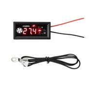 Harilla Contrôleur de de ventilateur à 4 fils, affichage numérique 12 V 3 A, pour boîtier de processeur PC avec sonde de température, Set A