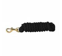 Harilla Corde d'Équitation Corde d'Entraînement Longe Laisse Corde de Guidage en Coton Tressé avec Attache Métallique pour Raccord Rapide et Contrôle, Noir