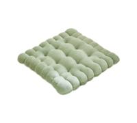 Harilla Coussin Carré pour Chaise Coussin D'Assise Épais et Doux Rembourrage Confortable en Polyester Soutien Ergonomique Utilisation Salon Chambre Bureau, Vert
